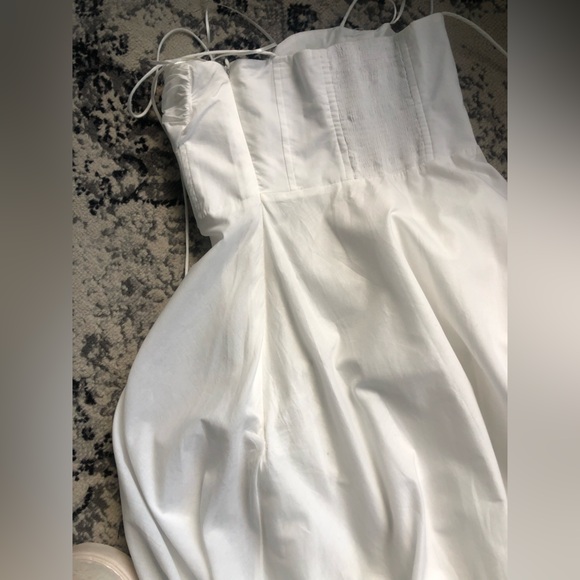 ZARA RUFFLED POPLIN DRESS - Picture 13 of 14